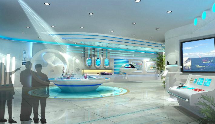 南(nán)昌展覽設計(jì):九星傳媒展廳設計(jì)裝修樣版-1