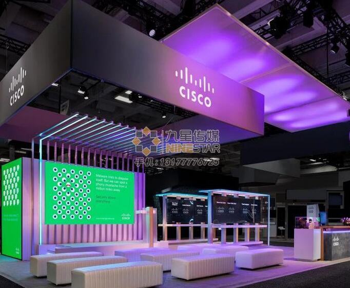 南(nán)昌展台搭建:12九星展位案例-6